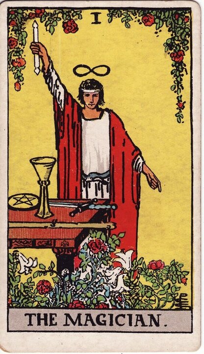 The Magician - a Rider–Waite–Smith Major Arcana tarot card